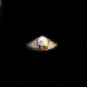 Authentic Natural Diamond and 14k Art Deco Engagement Ring - Open to Offers✨